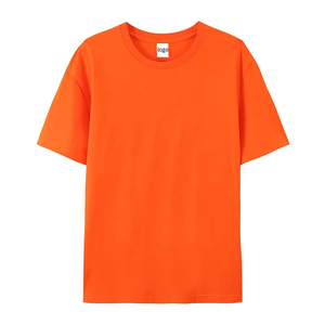 T-shirts à col rond à manches courtes de qualité supérieure, confortables, 100% coton, couleur unie, coupe décontractée, service OEM/ODM - Product Image 4