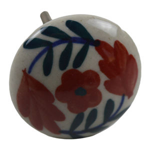 Poignées de meubles au design moderne pour la décoration intérieure, avec tiroirs et boutons en céramique colorée, finition peinte - Product Image 1