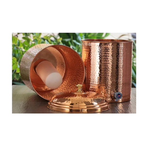 Distributeur d'eau élégant en cuivre, au design classique, avec robinet pratique et grande capacité pour le stockage d'eau dans la cuisine à domicile - Product Image 4