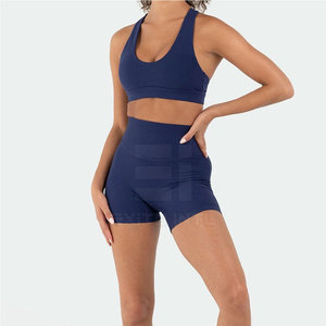 Pantalones Cortos de Yoga de Cintura Media para Mujer, Ropa Deportiva, Transpirables, Sin Costuras, con Logotipo Personalizado, Cintura Elástica, Hechos en Pakistán, en Oferta - Product Image 2