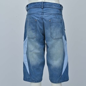 Nuevos shorts de mezclilla rectos de cintura alta para hombre 2026 de alta calidad, 100% algodón, diseño de estrella desgastada, método de tejido no tejido, a la moda. - Product Image 4