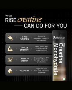 Creatina Monohidrato Premium RISE, Mejora la Energía, la Resistencia, la Recuperación y el Crecimiento Muscular Magro Durante el Entrenamiento - Product Image 3