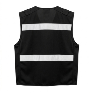 Wholesale 100% Polyester Reflective <b>Security</b> Vest High Visibility Custom Safety Clothing Multiple Pockets - Product Image 5