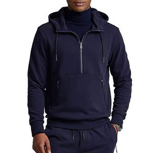 Corporate Quarter Zip <b>Hoodie</b> Custom Half Zip <b>Hoodie</b> <b>Mens</b> Branded Pullover Company Uniform Staff <b>Work</b> Sweatshirt Embroidered Logo - Product Image 1