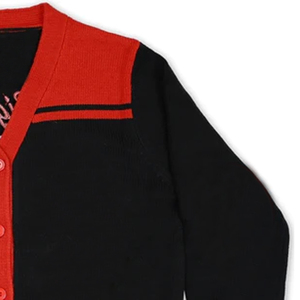 Confectionnez vos propres pulls à col en V de qualité supérieure pour les logos de sororités/fraternités/écoles/collèges/universités, cardigans tricotés - Product Image 4