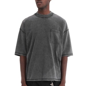 Camiseta Vintage Lavada para Hombre, de Alta Calidad, Oversize, con Hombros Caídos, de Algodón Pesado 100%, Personalizable - Product Image 1