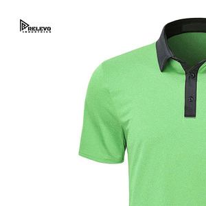 T-shirt décontracté vert à col rond et manches courtes pour homme Relevo Industries, 100 % coton jersey respirant, anti-boulochage, coupe ample - Product Image 3