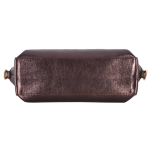 Women's Genuine Cow Leather Metallic Copper Shoulder Bag Luxury Underarm Top Handle Handbag Fashion Leather Purse Bulk Wholesale - Product Image 6