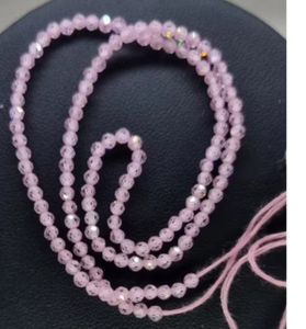 Best Indian Wholesale Manufacturer 2.50 mm Pink Gemstone Beads Faceted Beads Available in Bulk Quantity at Cheap Prices - Product Image 3