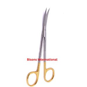 กรรไกรเมทเซนบาวม์สแตนเลสเกรดทางการแพทย์คุณภาพพรีเมียมแบบใช้มือ ยี่ห้อ BISONS พร้อมใบมีดทังสเตนคาร์ไบด์ - Product Image 2