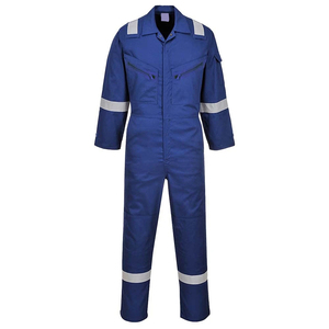 High Quality Class 2 <b>Waterproof</b> Anti-Static Flame Resistant Reflective Safety Coverall Boiler Suit <b>Work</b> 100% Polyester Material - Product Image 3