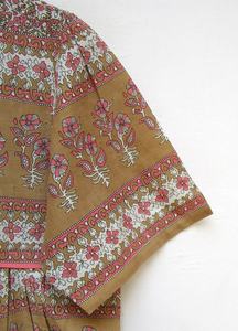 Mini vestido Maxi con estampado de algodón de verano para mujer, minivestido indio con borlas y escote en V - Product Image 4