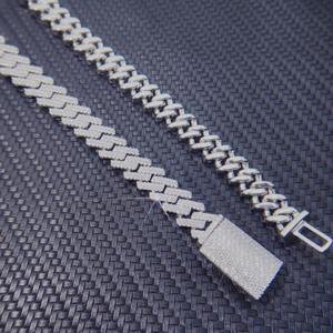 Nuevo Collar de Cadena con Diamantes Moissanite, Estilo Hip-Hop, para Hombre y Mujer, Disponible al Mejor Precio desde India - Product Image 3