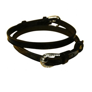 Sangles élégantes en cuir avec boucle en cristal Produits pour chevaux - Product Image 1