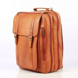 Genuine Leather Handmade Multi Purpose <b>Backpack</b> With Comfortable & Fully Adjustable Strap Top Indian Supplier Manufacturer - Product Image 2