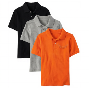 เสื้อโปโลชายสีพื้น แขนสั้น ทรงปกติ สไตล์ลำลอง ผ้าฝ้าย 100% คอเสื้อแบบถัก - Product Image 2