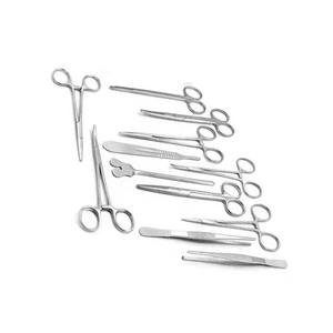 Juego de 13 Instrumentos Básicos para Cirugía Menor con Caja de Acero Inoxidable, Tijeras, Pinzas y Portaagujas, Kit de Cirugía - Product Image 5