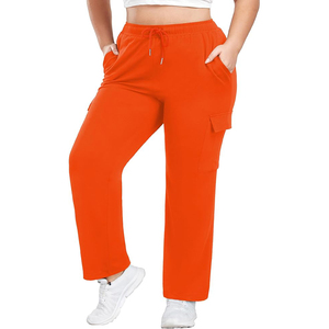 Women Retro Style Cargo <b>Pants</b> Quick Dry Breathable Elastic Waist Casual Sports Outdoor Running Hiking Trousers - Product Image 1