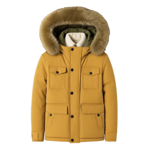 Parka d'hiver pour homme AQTQ, imperméable, épaisse, avec rembourrage en polyester 750 Loft Fill Power, style Canada. - Product Image 5