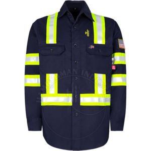Chemise de travail ignifuge pour hommes, best-seller, tailles américaines, haute qualité, prix bas, pour le soudage industriel. - Product Image 1