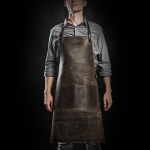 Tablier en cuir robuste pour travaux industriels, atelier de soudage, fourniture en gros, tablier en cuir haut de gamme pour restaurant LPN-0323 - Product Image 6