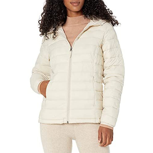 Custom Made Women Hooded Puffer Jacket Winter Warm Thick Zip-Up Solid Color Women Padded Puffer Jacket - Product Image 1