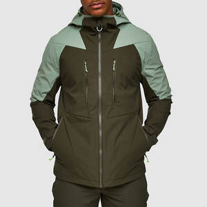 Chaquetas Impermeables Personalizadas para Exteriores, Color Azul Marino, de 3 Capas, Ligeras, con Bolsillo con Cremallera - Product Image 1