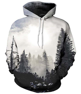 New Arrival Autumn Sublimation Fleece Hoodies High Quality Casual Solid Pattern Comfortable Breathable Quick Dry Polyester - Product Image 1