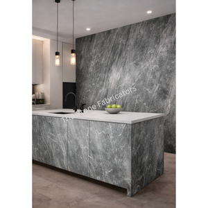Plaque de placage en marbre naturel vert marin TS 5006, durable, résistante à l'eau et au feu, anti-corrosion, design moderne, pour usage hôtelier, marque TSF - Product Image 4