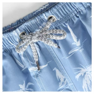 Shorts de bain pour hommes 2026 en gros, imprimés par sublimation, séchage rapide, légers, taille élastique avec cordon de serrage, pour l'été et le surf - Product Image 2