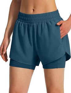 Shorts de fitness pour femmes de qualité supérieure avec plusieurs poches, séchage rapide, vêtements de sport, shorts légers - Product Image 1