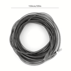 Sonda per la pulizia degli scarichi con rivestimento a polvere, strumento per sbloccare lavelli di cucina e bagno, WC, docce e scarichi per la pulizia degli impianti idraulici. - Product Image 3