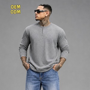 T-shirt de sport à manches longues pour homme, séchage rapide, personnalisé, haute qualité, anti-transpiration, col rond, pour la gym et la course à pied - Product Image 5