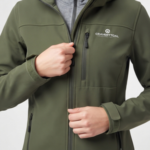 Chaqueta Softshell para Mujer, Impermeable, Cortavientos, para Senderismo y Deportes al Aire Libre, con Logotipo Personalizado, Chaquetas Softshell de Lluvia al Por Mayor para Damas - Product Image 5