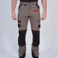 Pantalon de travail pour homme en polyester avec genoux renforcés et poches cargo, résistant à l'abrasion, pantalon de sécurité