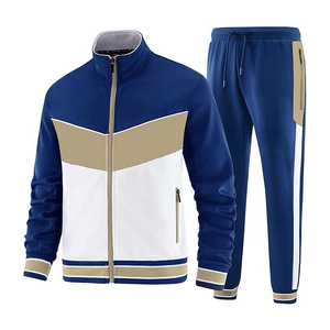 Rain Resistant Jacket And <b>Pants</b> Set With Adjustable Hood Hook And Loop Cuffs On Sleeves Windbreaker Tracksuit - Product Image 2
