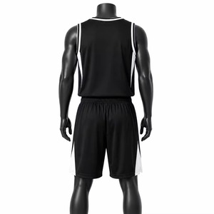 Ensemble Maillot et Short de Basketball Personnalisé Sublimé, Séchage Rapide, Respirant, pour Équipes, Jeunes et Adultes, Tenue de Sport Athlétique Sans Manches - Product Image 3