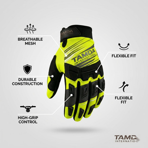 Gants de VTT et de motocross avec logo personnalisé |   OEM Tissu respirant antidérapant pour la paume Vente en gros Directement de l'usine - Product Image 5