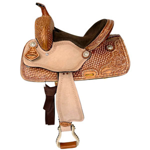 Silla de Montar Western de Cuero Premium Hecha a Mano para Caballos, Equipo de Equitación para Ranch, Trail, Roping y Barrel Racing, Directo de Fábrica - Product Image 3