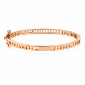 18K Rose Gold Diamond Kids <b>Bangle</b> <b>Bracelet</b> High Polish Classic Fine Jewelry for Girls Daily Wear Party Gift Wedding Occasion Des - Product Image 4