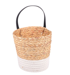 Macetas de Almacenamiento de Mimbre y Algodón de Estilo Retro, Hechas a Mano en Vietnam, Ecológicas, con Asas - Product Image 1