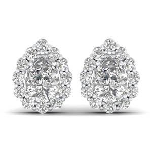 ต่างหูเพชร REYES รุ่นขายดีที่สุด ทองคำขาว 14K เพชรเพาะเลี้ยงในห้องปฏิบัติการ แบบเกลียวหลัง CVD HPHT เพชร 1.5 กะรัต เครื่องประดับมินิมอลสุดหรู - Product Image 2