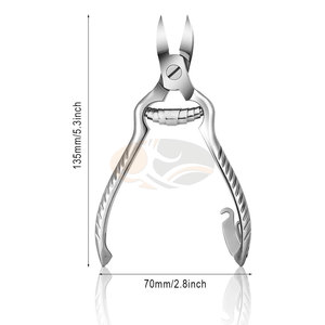 Coupe-ongles professionnels robustes pour podologues, pour ongles épais et incarnés, en acier inoxydable, outil de soin pour bébé, ouverture large - Product Image 6