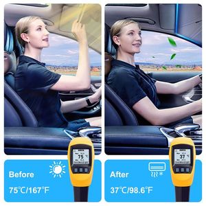 Parasol para Auto de Titanio Plateado de 57x33 Pulgadas, Plegable, Universal, Bloqueador Solar, Protector Contra el Viento y los Insectos, con Bolsa de Transporte para Autos - Product Image 6