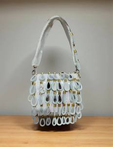 Bolso de mano de trabajo con espejo de lujo para mujer, ropa de fiesta étnica, monedero de boda indio al por mayor - Product Image 1