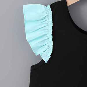 Vestido de Verano 2024 para Niñas Adolescentes, Vestido Negro sin Mangas, Ropa de Playa para Vacaciones - Product Image 4