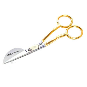 Tijeras de Bordado Profesionales de Acero Inoxidable con Mango Dorado, Tipo Pico de Pato, para Instrumentos Médicos - Product Image 1