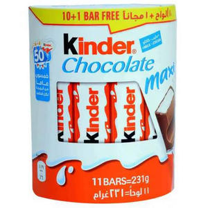 คินเดอร์ ช็อกโกแลตแม็กซี่ ช็อกโกแลตนมแท่งไส้ครีม - (แพ็ค 36 ชิ้น) - Product Image 4