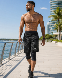 Pantalones Cortos Awrah para Hombre, de Longitud Completa, con Capa Interior, Traje de Baño Modesto, Cintura Alta, Ropa Deportiva para Correr y Gimnasio, Calidad Premium, para Adultos - Product Image 6