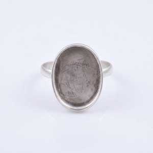 925 Sterling Silver Oval Blank Ring Semi Mount Bezel Setting for Oval Cabochon Gemstones <b>Keepsake</b> Breastmilk Resin Wholesale DIY - Product Image 4